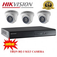 Bộ 3 Camera HikVison  1.0 MP